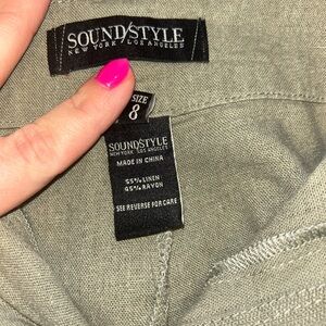 Sound Style Women's Tan Wide Leg Pants